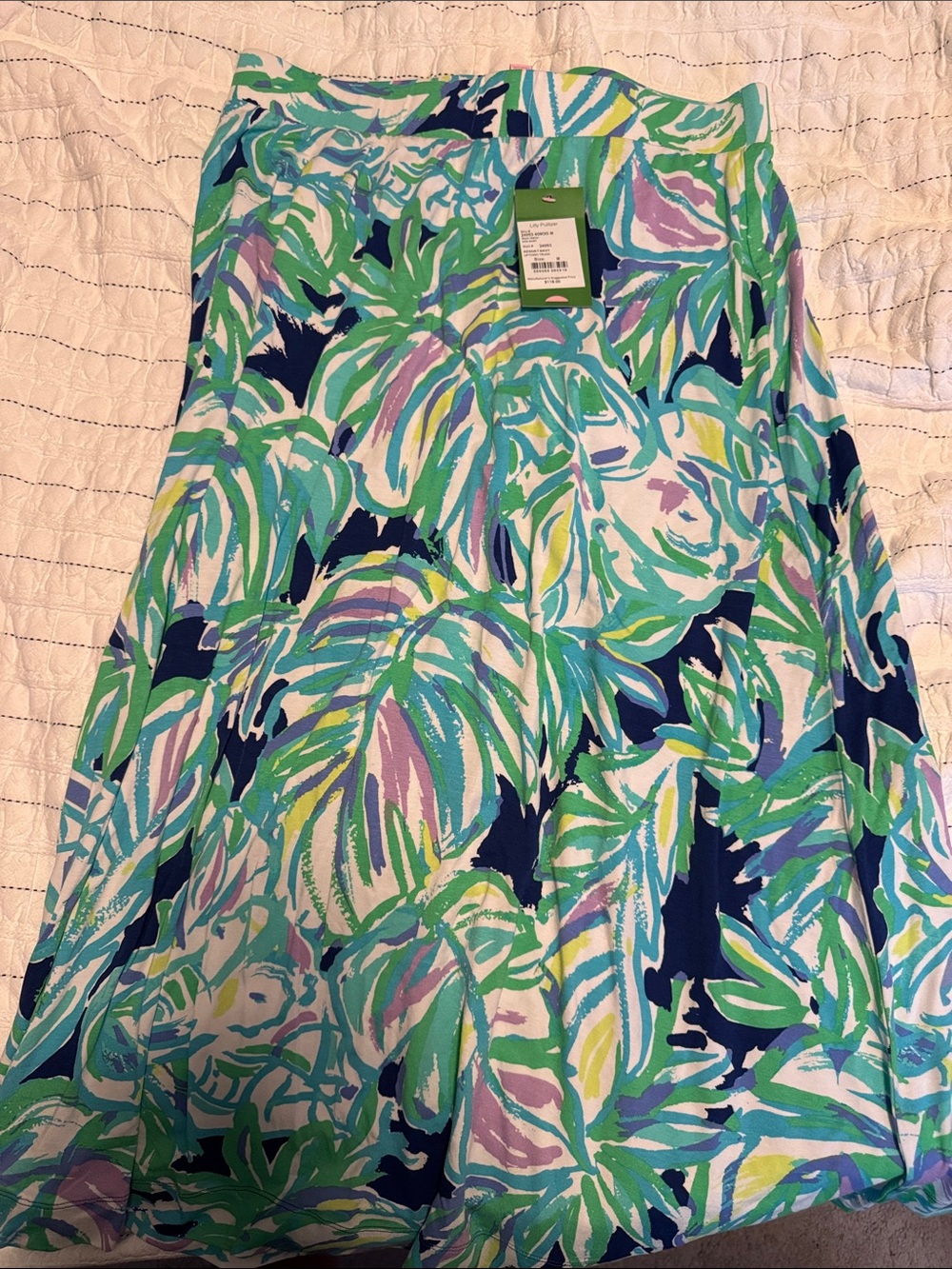 Lilly Pulitzer Multi-Color Tropical Print A-Line Skirt